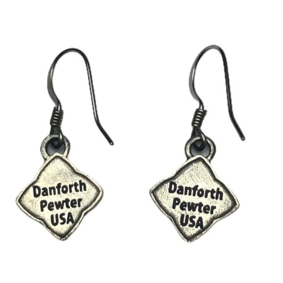Danforth Pawter USA Celtic Knot mini wire earrings - Picture 3 of 3